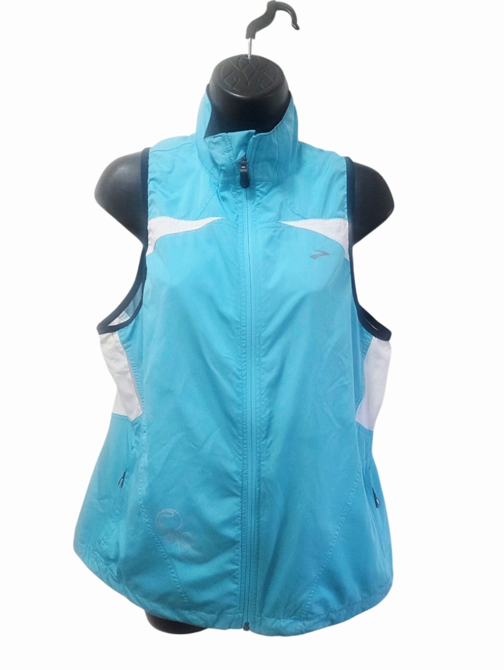 Light Blue Women's Active Zip Vest - Brooks